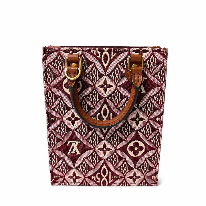 Louis Vuitton Jacquard Since 1854 Petit Sac Plat Bordeaux