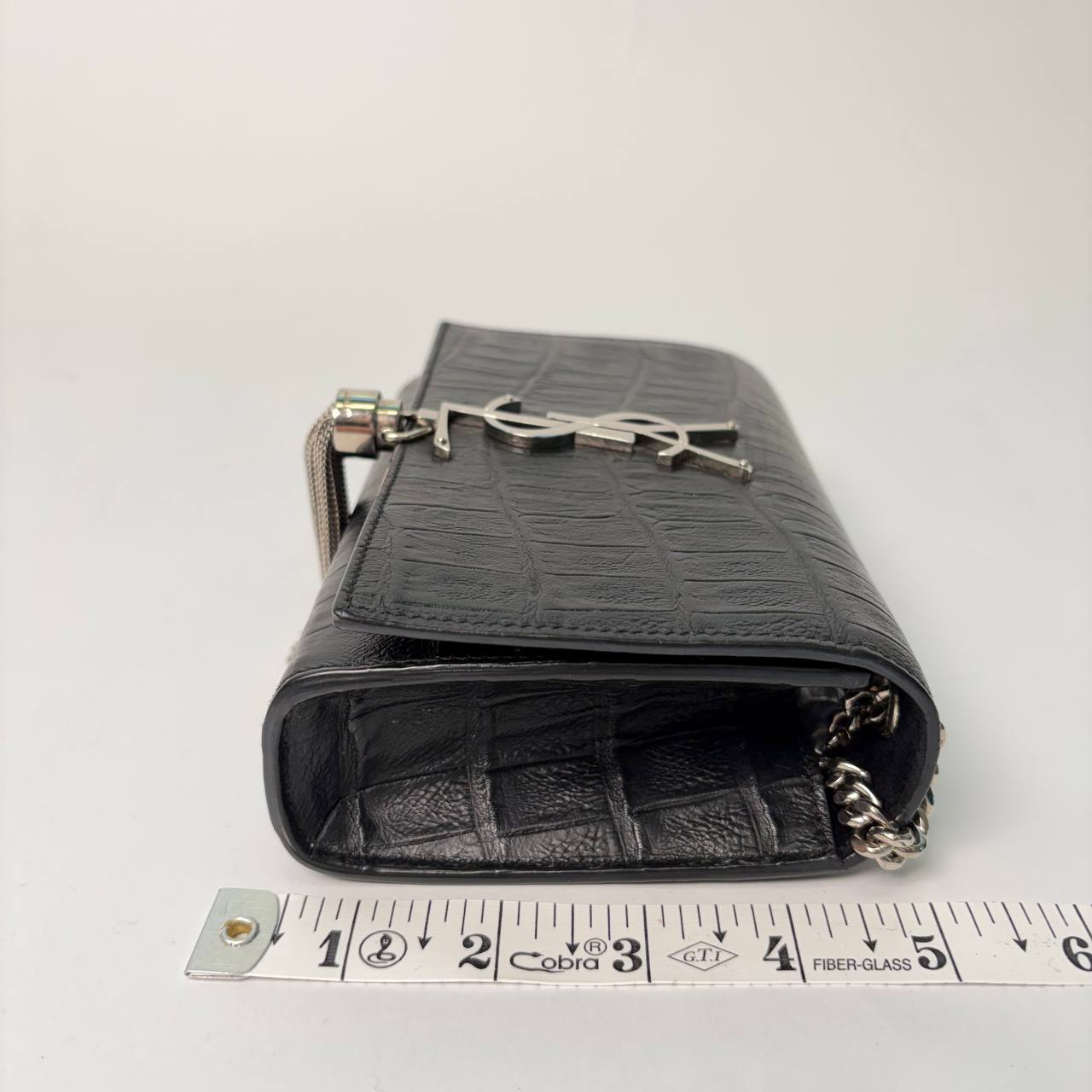 Small Croc Embossed Leather black — view 2 of 3