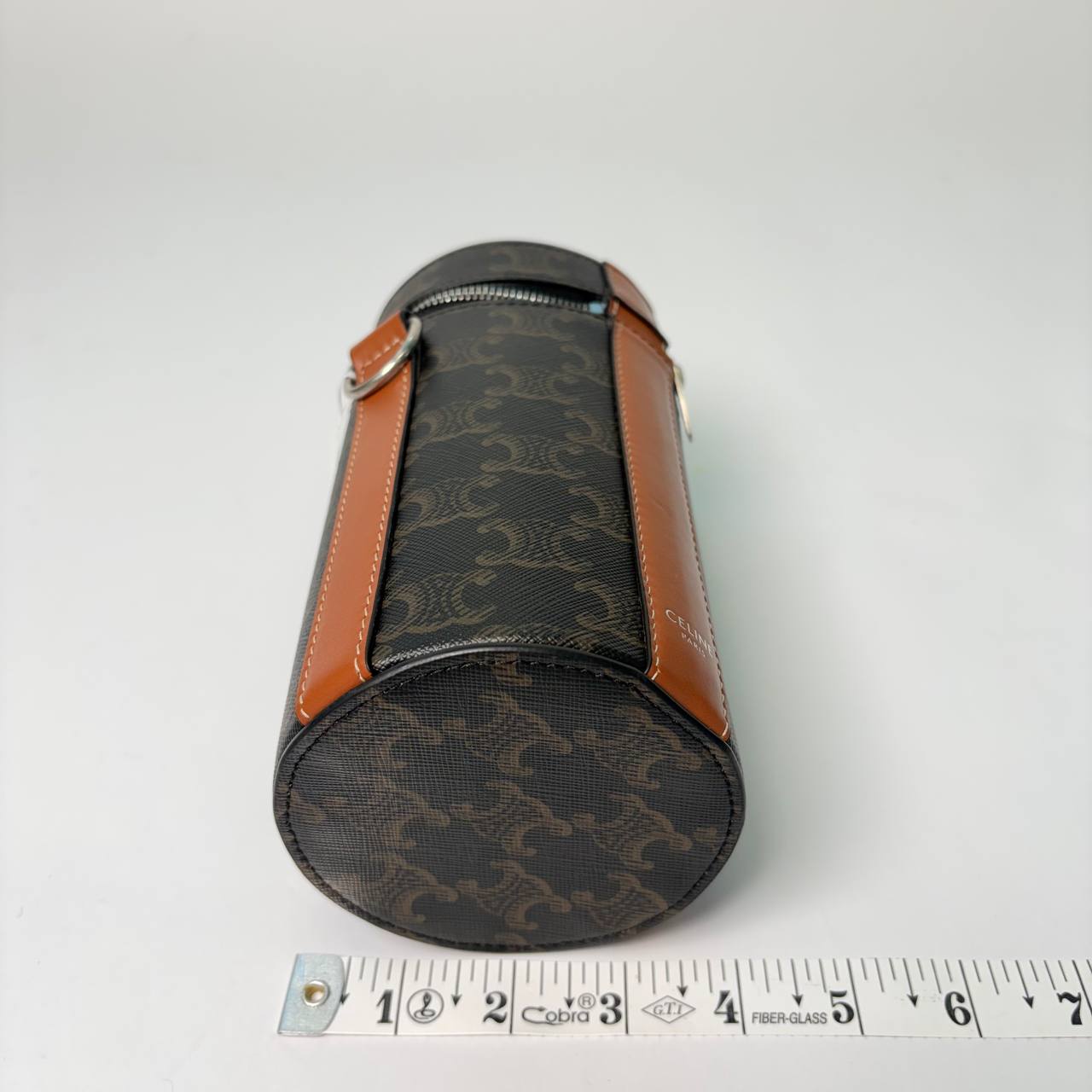Triomphe Canvas Vertical Cylinder Bag brown — view 2 of 4
