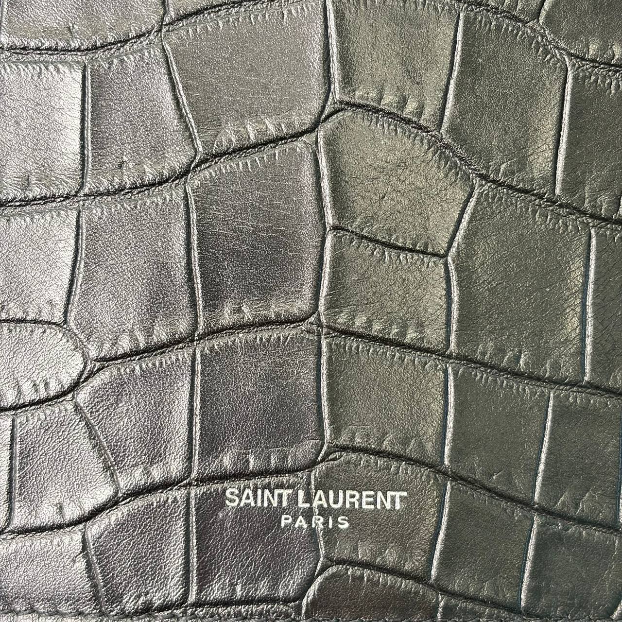 Calfskin Crocodile Embossed Sac De Jour Backpack Black — view 4 of 4