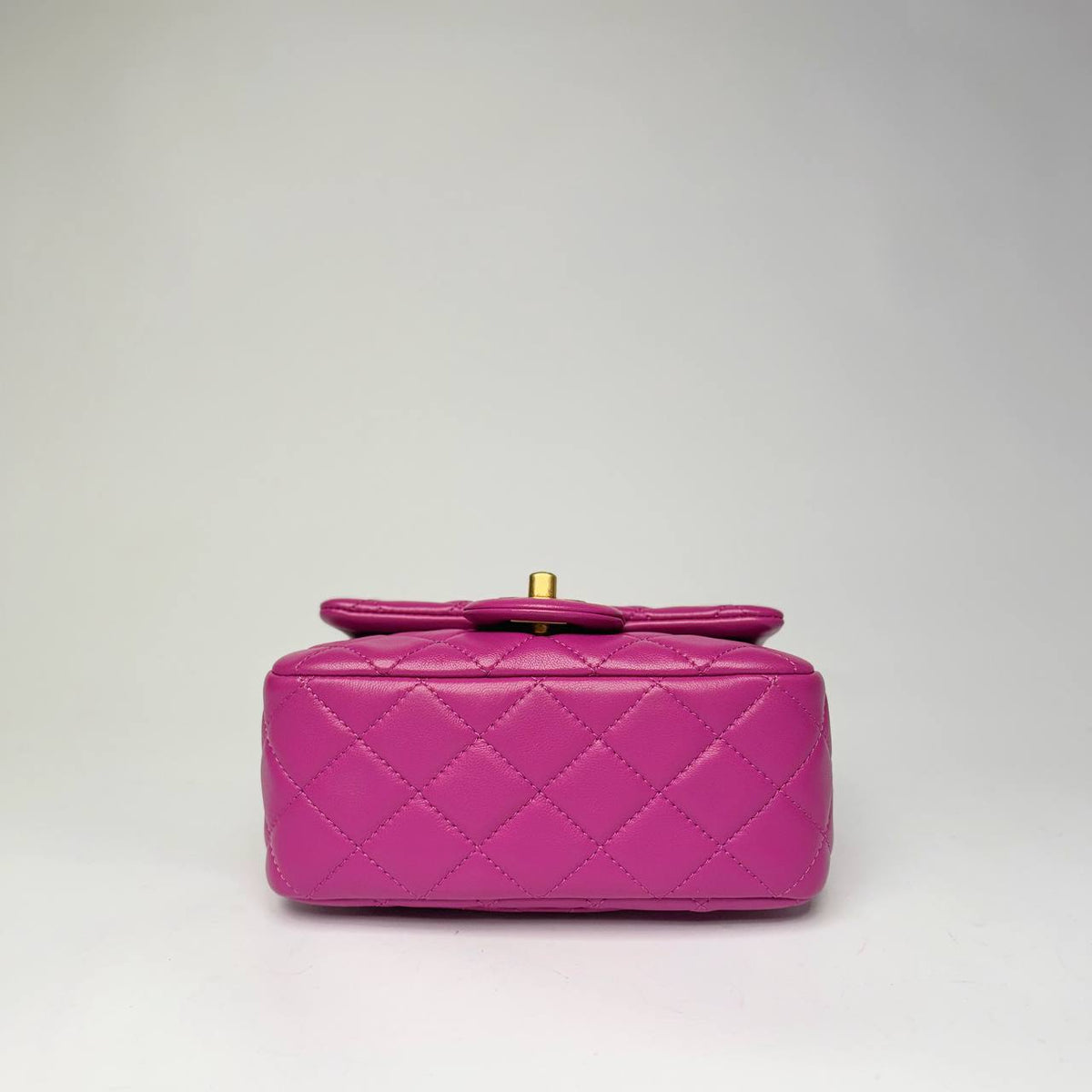 Chanel Pearl Crush Mini Square Flap Bag purple, base view