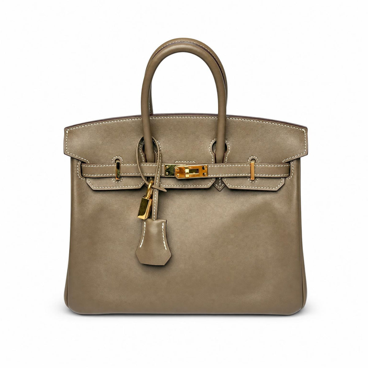Hermès Birkin 25 Swift Taupe Gold Hardware — view 1 of 4