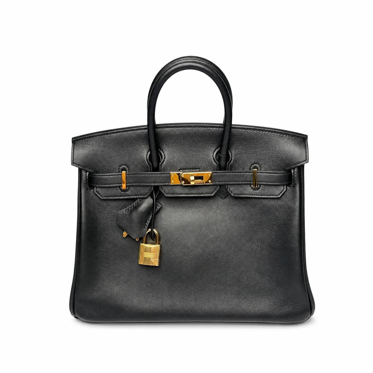 Hermès Birkin 25 Swift Noir Gold Hardware — view 1 of 4