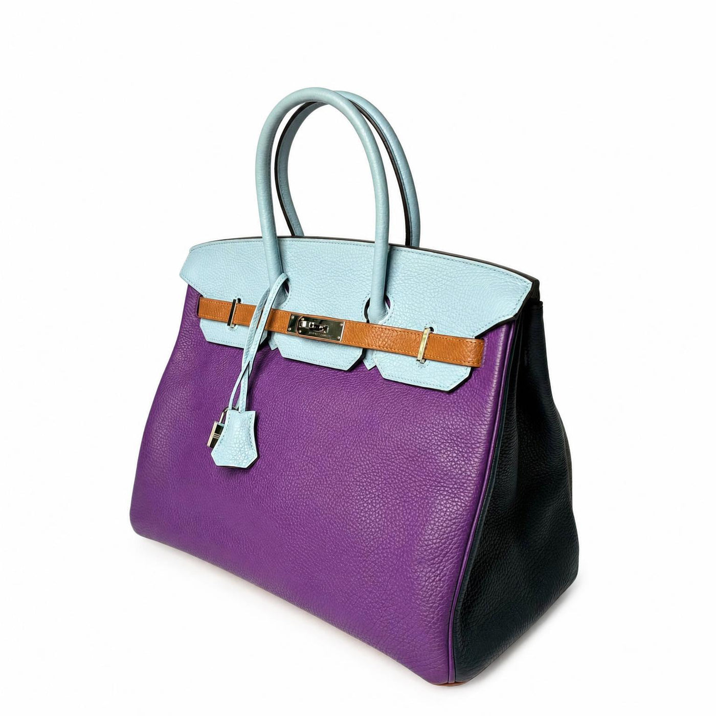 Hermès Arlequin Birkin 35 Ultraviolet — detail — view 2 of 4