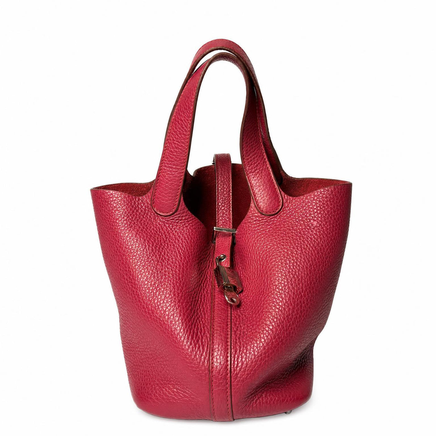 Hermès Picotin Lock 18 PM Taurillon Clemence Rubis Pink — view 1 of 4