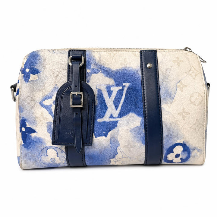 Louis Vuitton City Keepall Monogram Watercolor Blue
