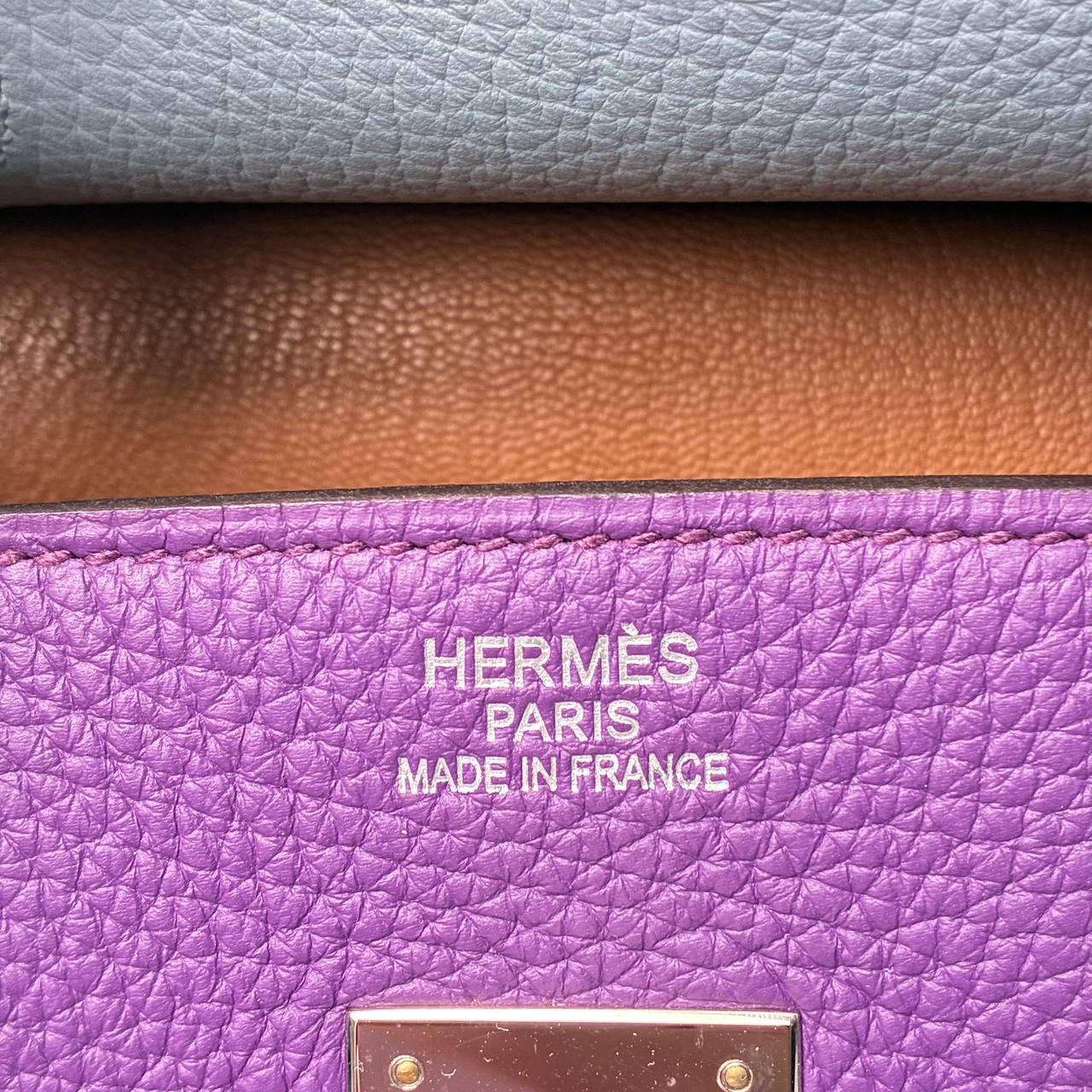Hermès Arlequin Birkin 35 Ultraviolet — detail — view 4 of 4