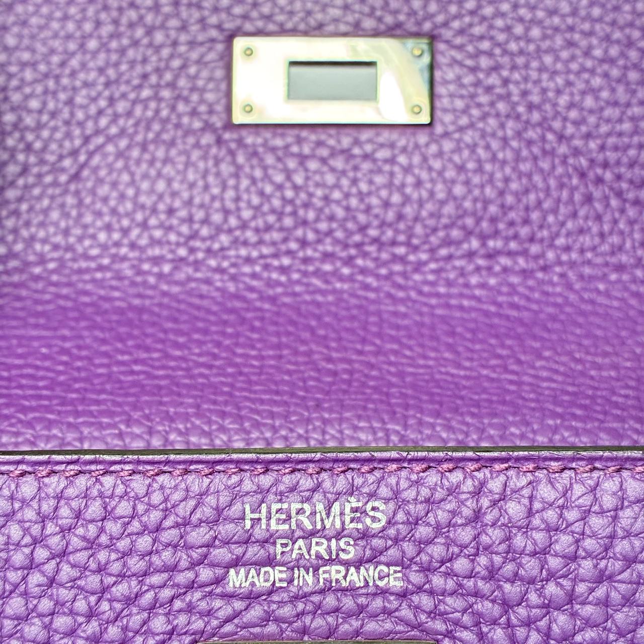 Hermès Kelly Retourne 28 Anemone — detail — view 4 of 4