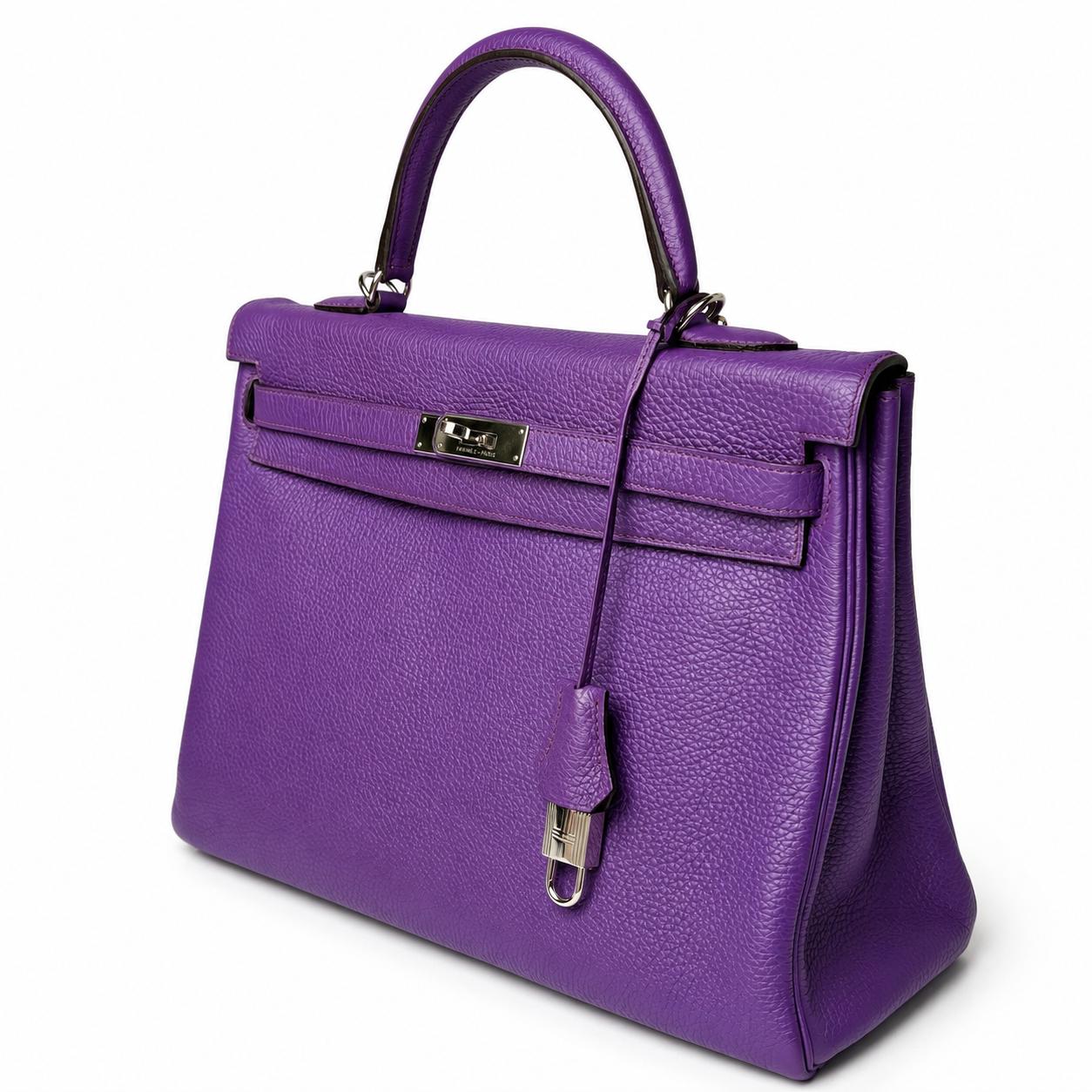 Hermès Kelly Retourne 28 Anemone — detail — view 2 of 4