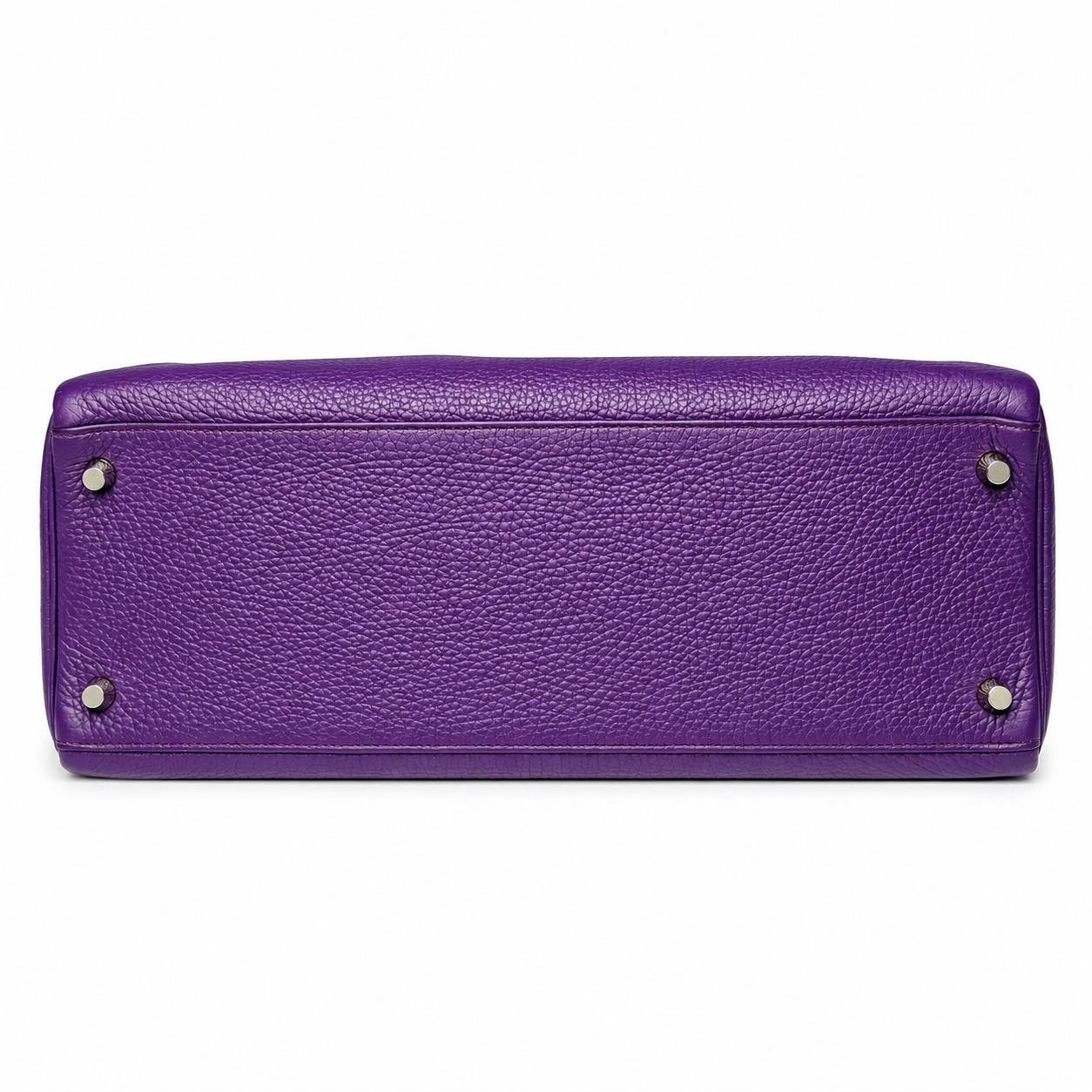 Hermès Kelly Retourne 28 Anemone — detail — view 3 of 4